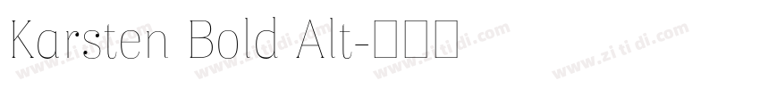 Karsten Bold Alt字体转换